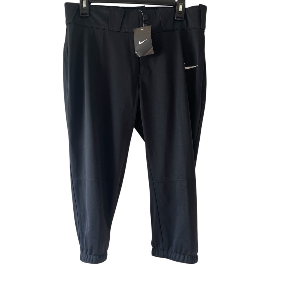 Nike Womens Baseball Black Cropped Pants Size Large NWT